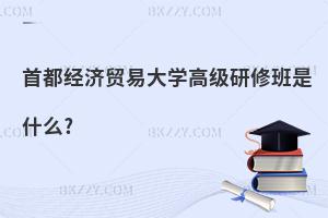 首都經濟貿易大學高級研修班是什么?