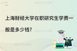 上海財經(jīng)大學在職研究生學費一般是多少錢?