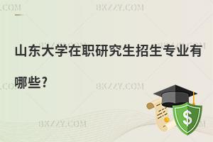 山東大學(xué)在職研究生招生專業(yè)有哪些?